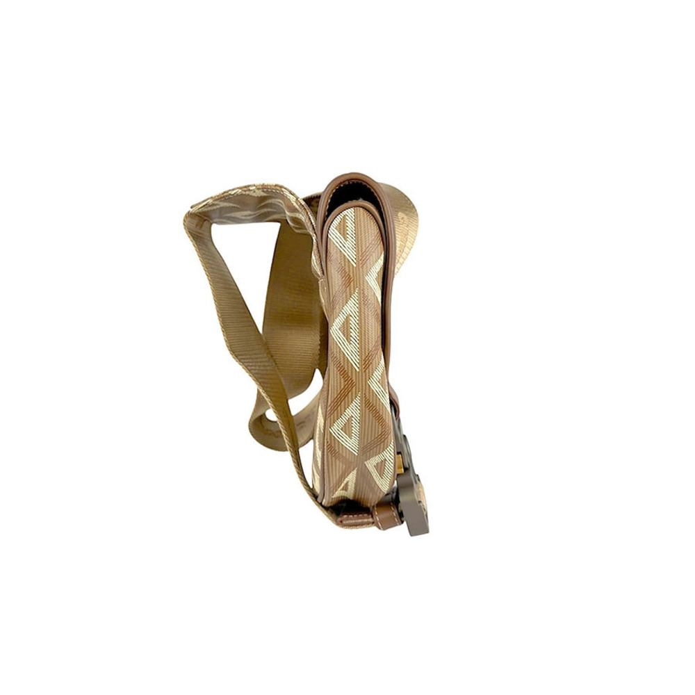 Dior Brown Bag Beige Saddle Leather Body Crossbody Bum Belt Brown Tan